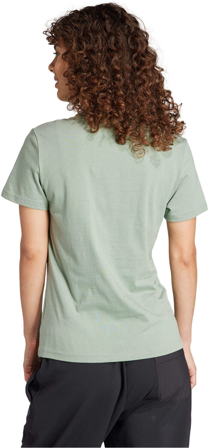 Adidas logo camiseta montaña manga corta mujer Verde (S)