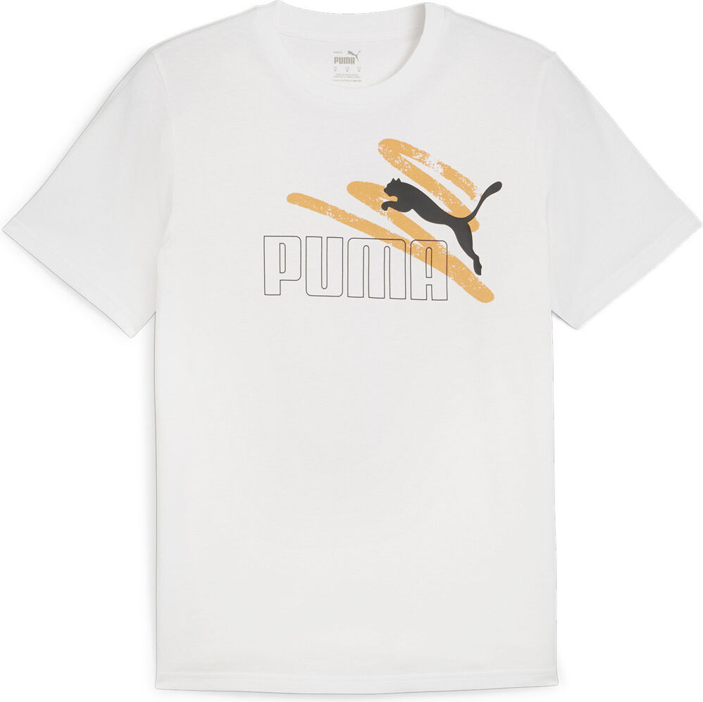 Puma essential logo lab summer camiseta manga corta hombre Blanco (XXL)