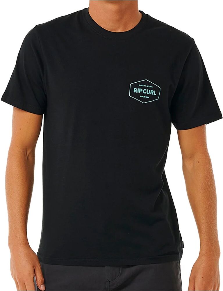 Rip Curl stapler camiseta manga corta hombre Negro (L)