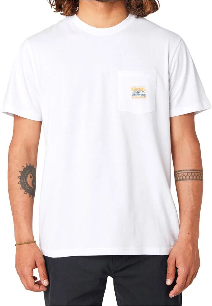 Rip Curl surf paradise badge camiseta manga corta hombre Blanco (L)