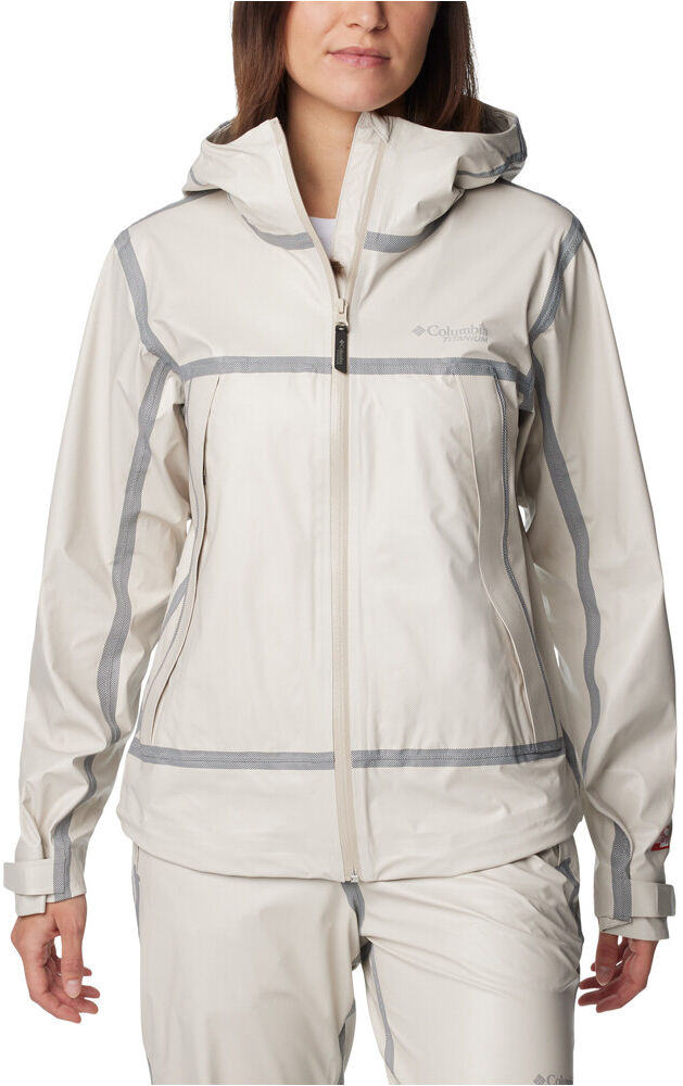 Columbia outdry extreme wyldwood chaqueta impermeable mujer Gris (L)