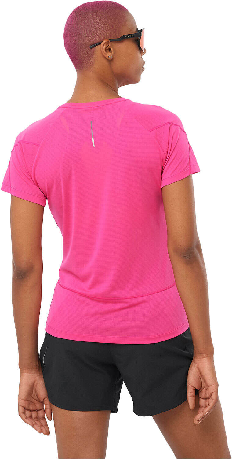 Salomon cross run camiseta entrenamiento manga corta mujer Rosa