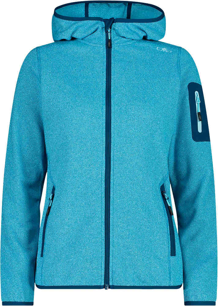 Cmp woman jacket fix hood forro polar mujer Azul (44)