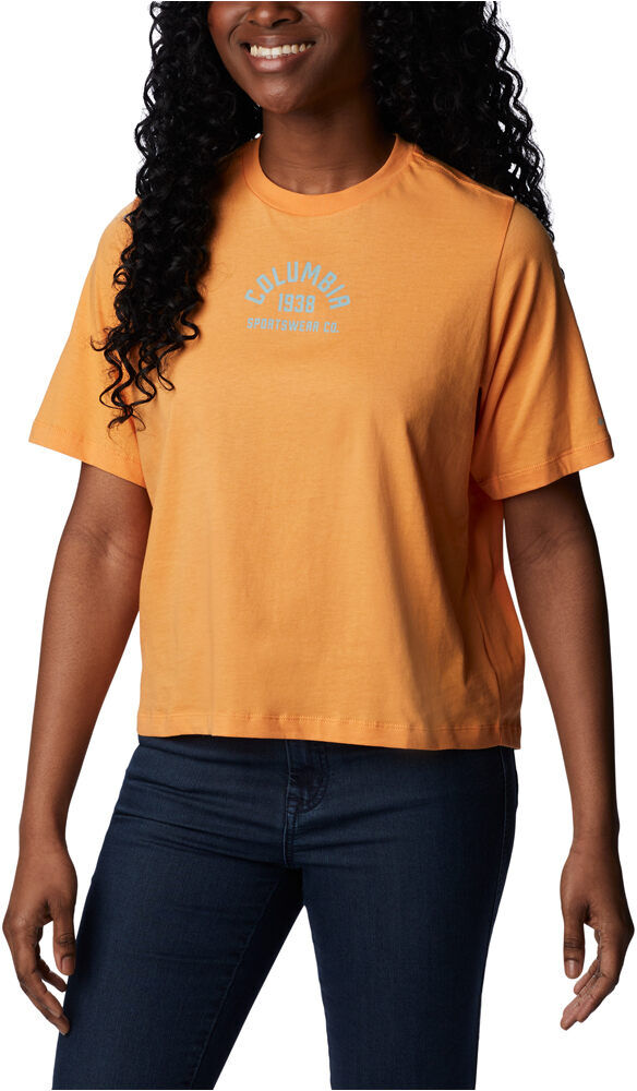 Columbia north cascades relaxed camiseta montaña manga corta mujer Naranja (M)