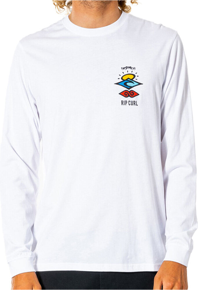 Rip Curl search icon camiseta manga larga hombre Blanco (S)