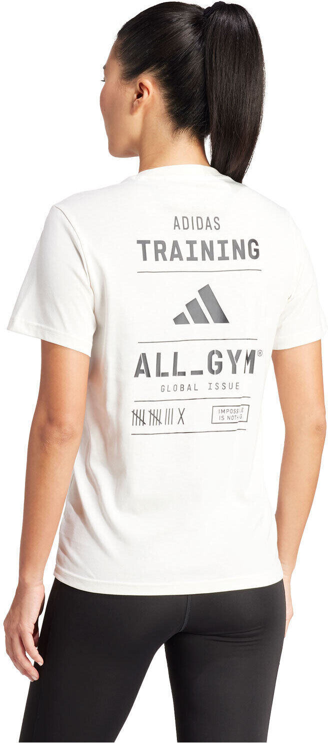 Adidas training cat camisetas fitness mujer Blanco (XL)