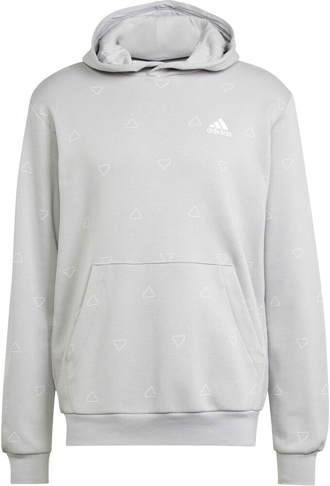 Adidas essentials monogram print sudadera hombre Gris (XS)