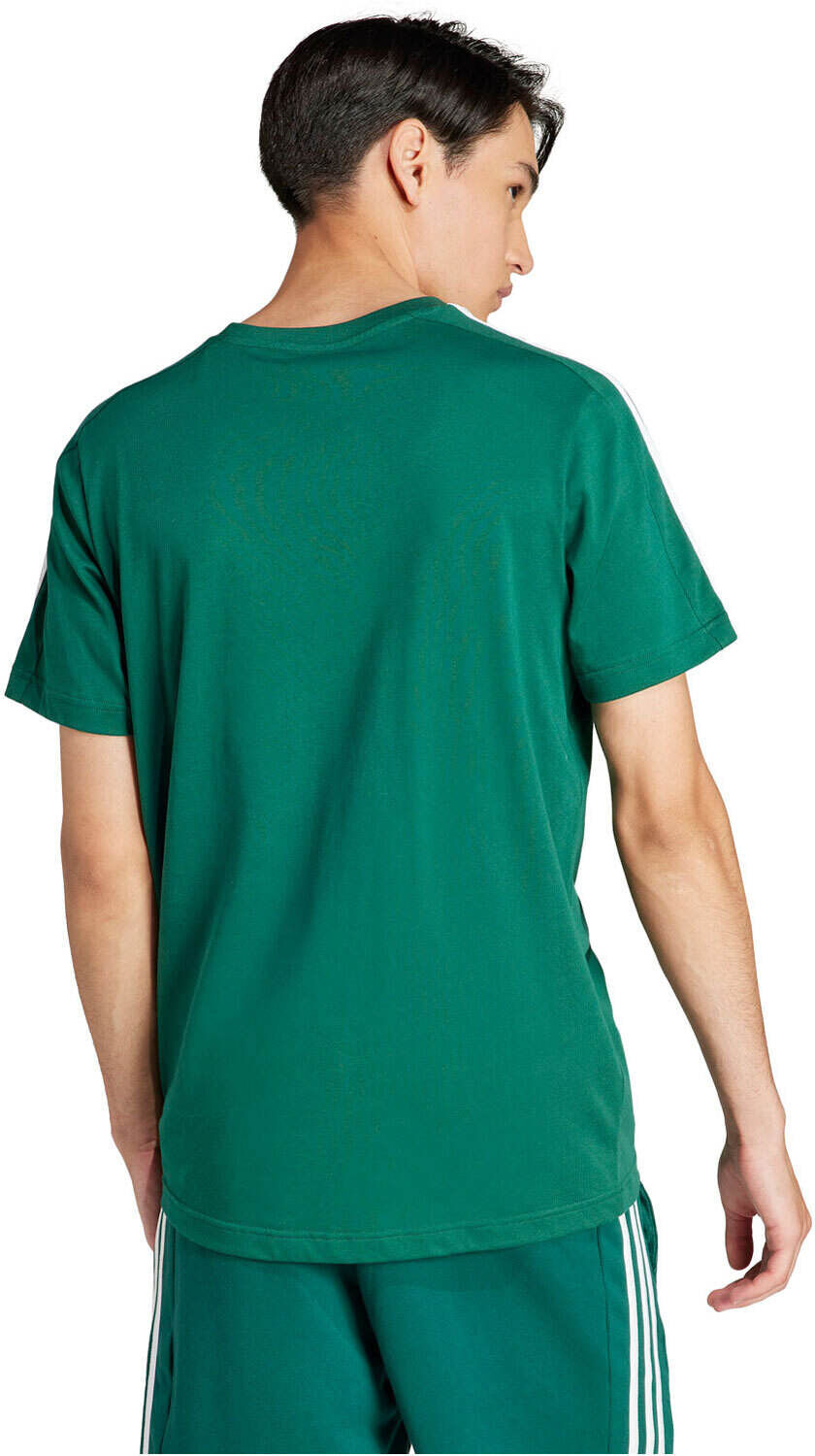 Adidas 3 stripes camiseta manga corta hombre Verde (XXL)