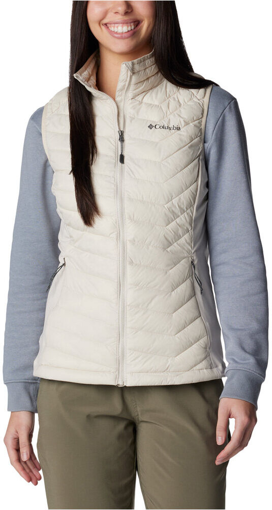 Columbia powder pass chaleco outdoor mujer Marron (XS)