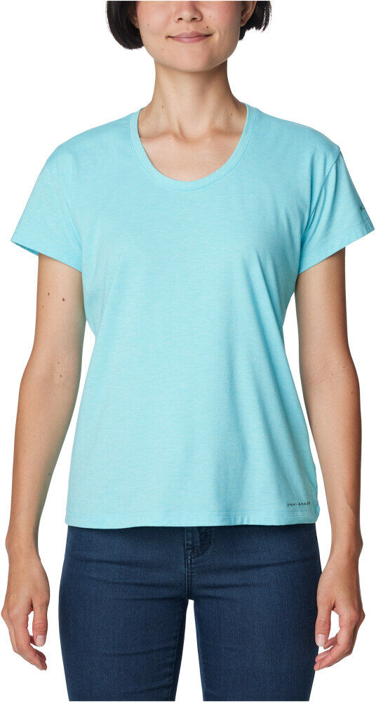 Columbia sun trek camiseta montaña manga corta mujer Azul (S)