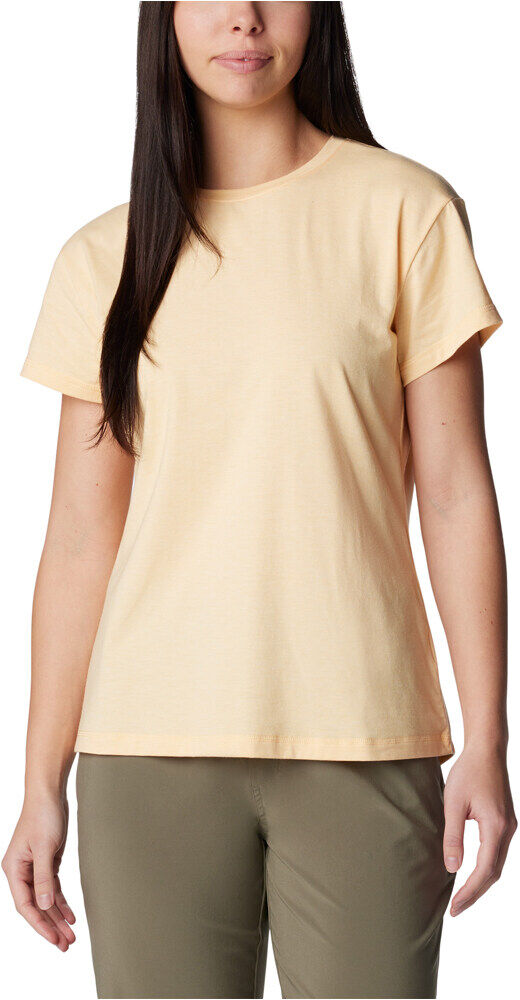 Columbia sun trek camiseta montaña manga corta mujer Amarillo (L)