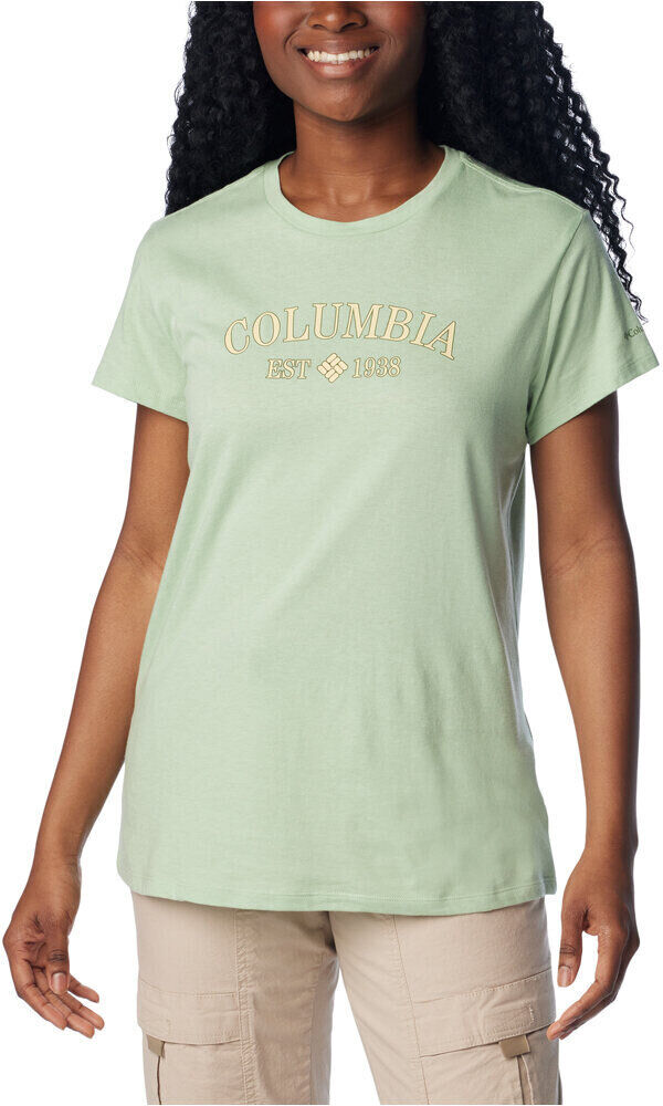 Columbia trek camiseta montaña manga corta mujer Verde (XL)