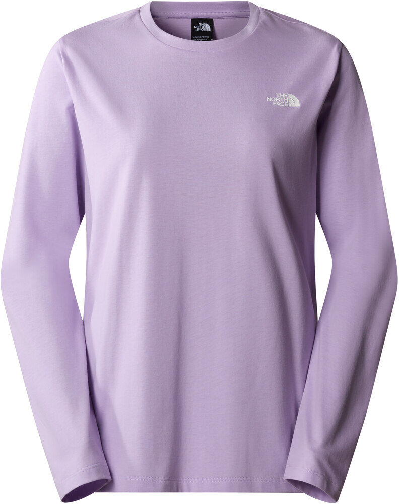 The North Face simple dome camiseta montaña manga larga mujer Morado