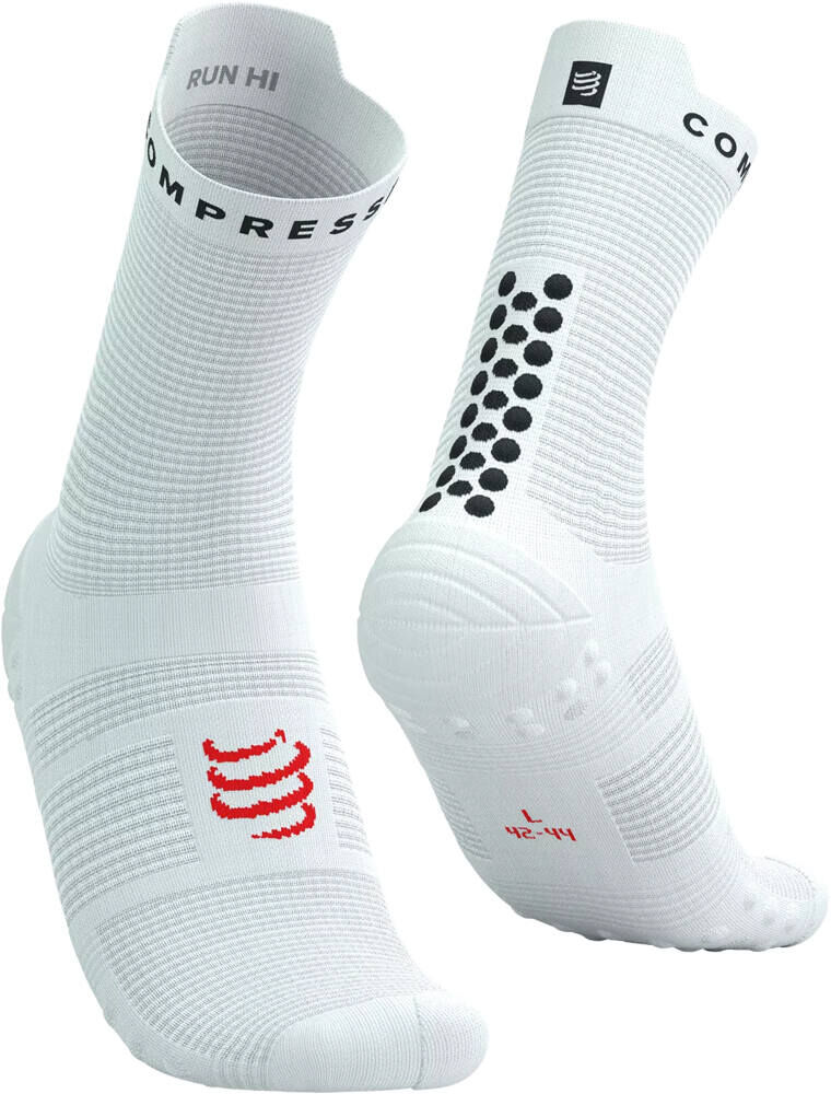 Compressport pro racing socks v40 run calcetines running Blanco (2)