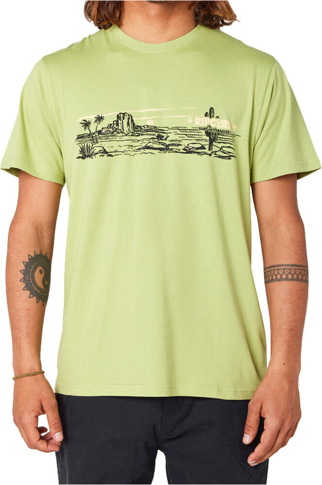 Rip Curl paradise land camiseta manga corta hombre Verde (S)