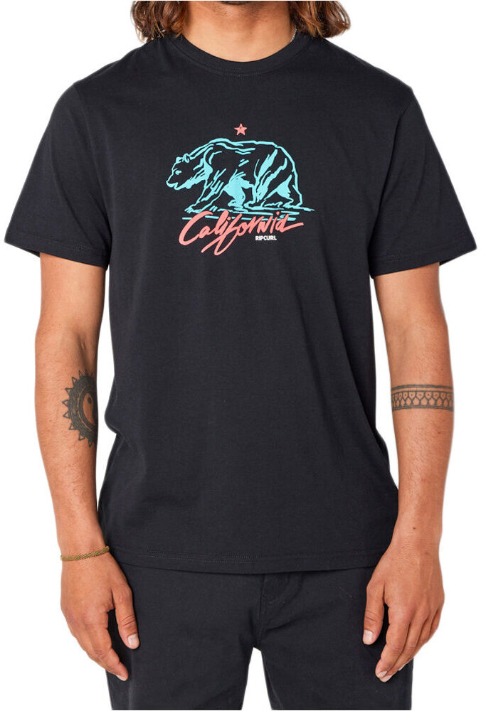 Rip Curl desti animal camiseta manga corta hombre Negro (XL)