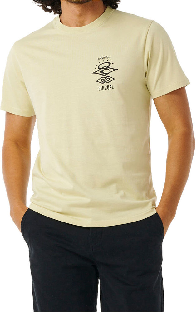 Rip Curl search icon camiseta manga corta hombre Amarillo (M)