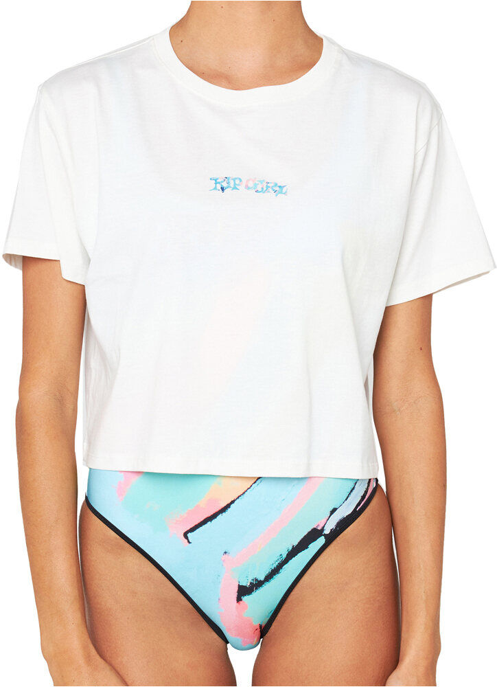 Rip Curl babapt crop camiseta manga corta mujer Blanco (XL)