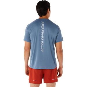 Asics katakana camiseta técnica manga corta hombre Gris (L)