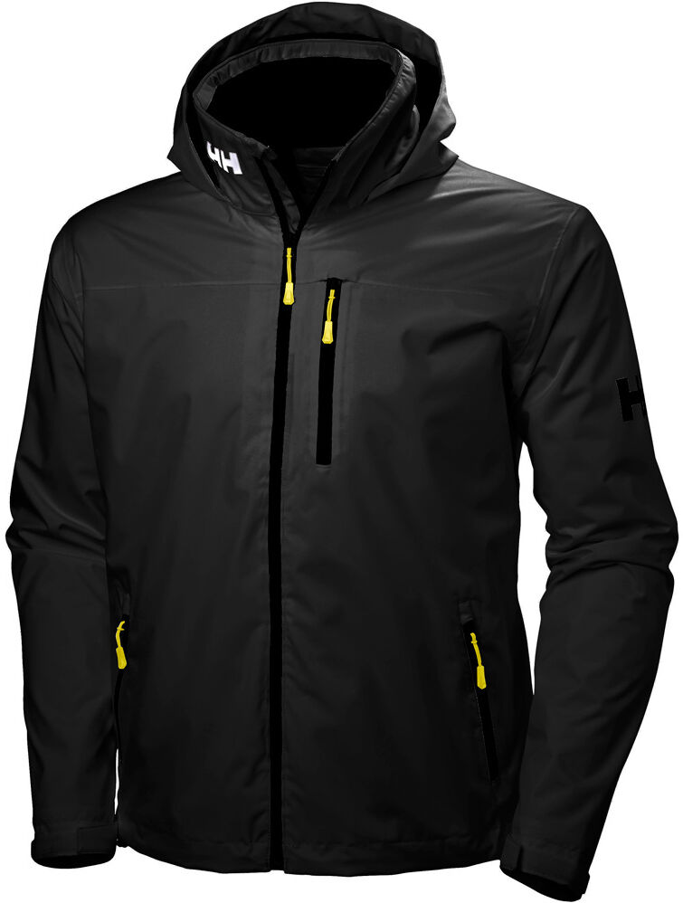 Helly Hansen crew hooded chaqueta impermeable hombre Negro (L)