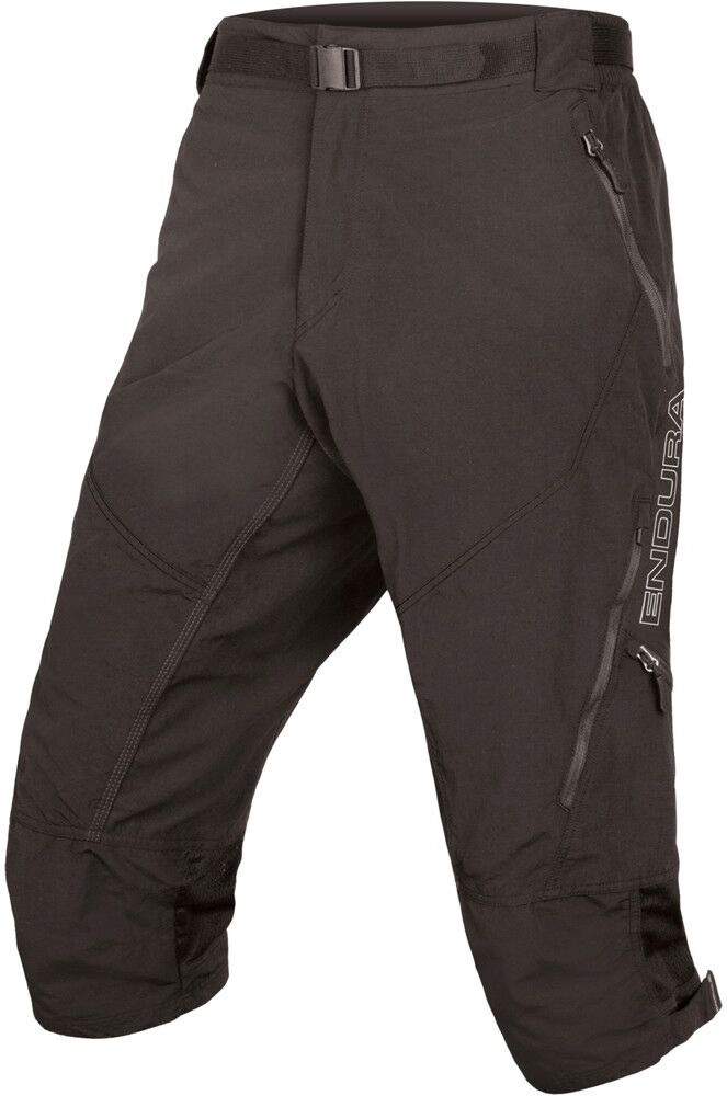 Endura short 3/4 hummvee ii pantalón corto ciclismo hombre Negro (XL)