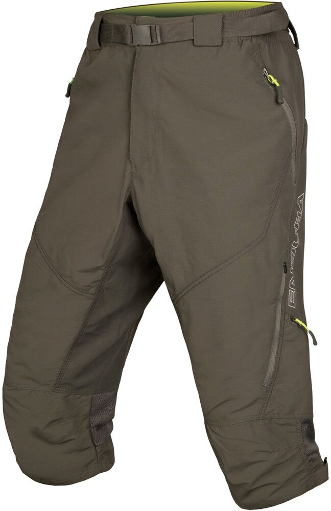 Endura short 3/4 hummvee ii pantalón corto ciclismo hombre Verde (M)