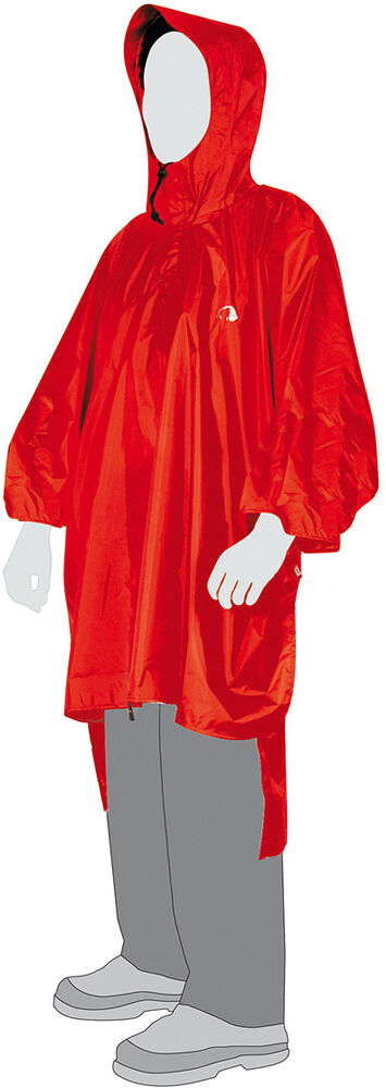 Tatonka poncho 1 xs-s poncho montaña Rojo (UNICA)