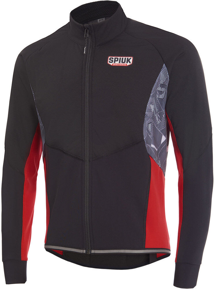 Spiuk unika cortavientos ciclismo hombre Negro (L)