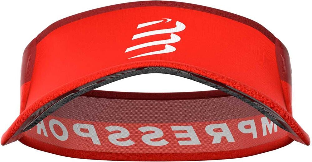 Compressport visor ultralight gorra running Rojo (UNICA)