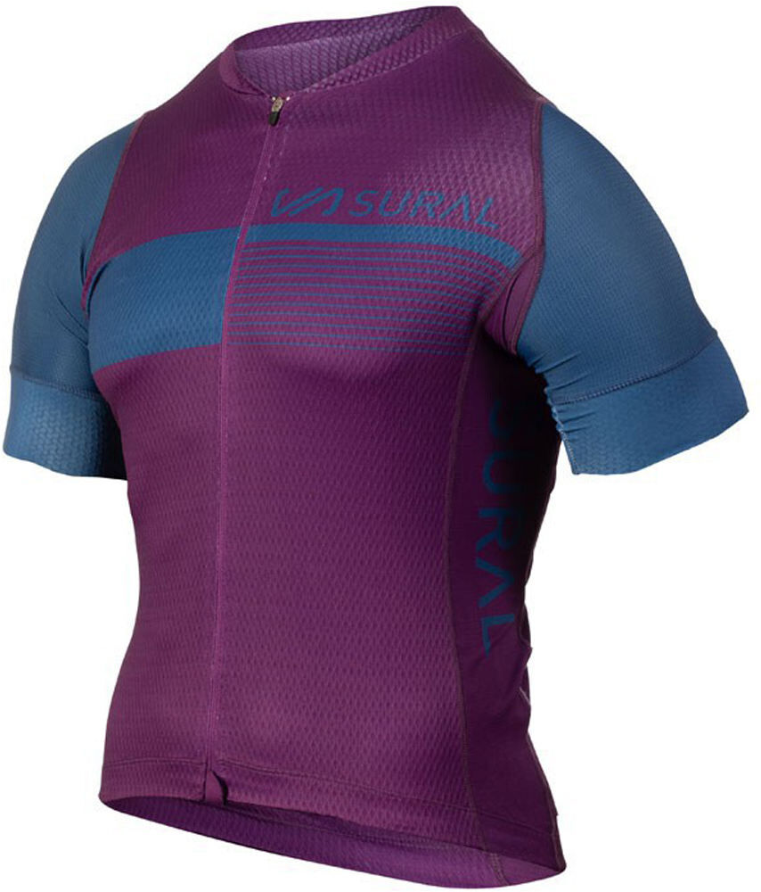 Sural jersey ciclismo icon maillot manga corta hombre Morado (XL)