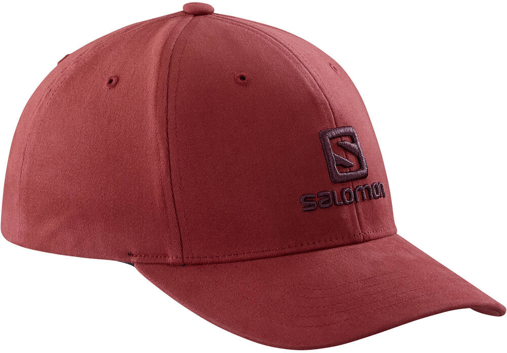 Salomon logo gorros montaña Granate (UNICA)