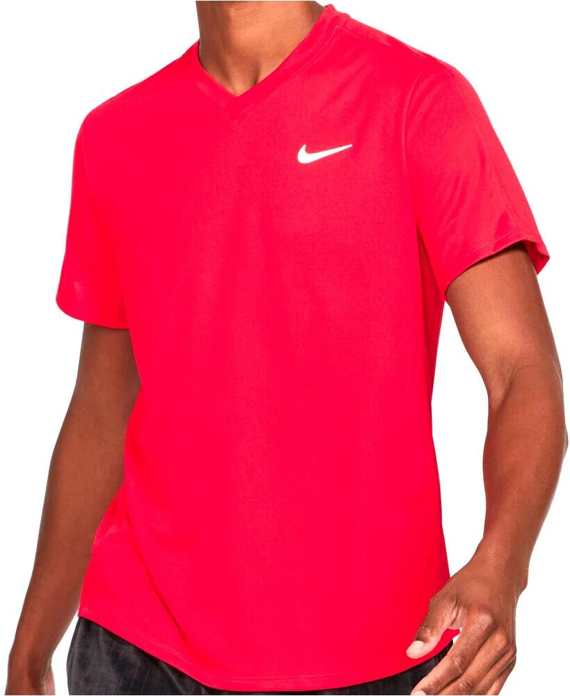 Nike nkct df vctry top camiseta tenis manga corta hombre Rojo (M)