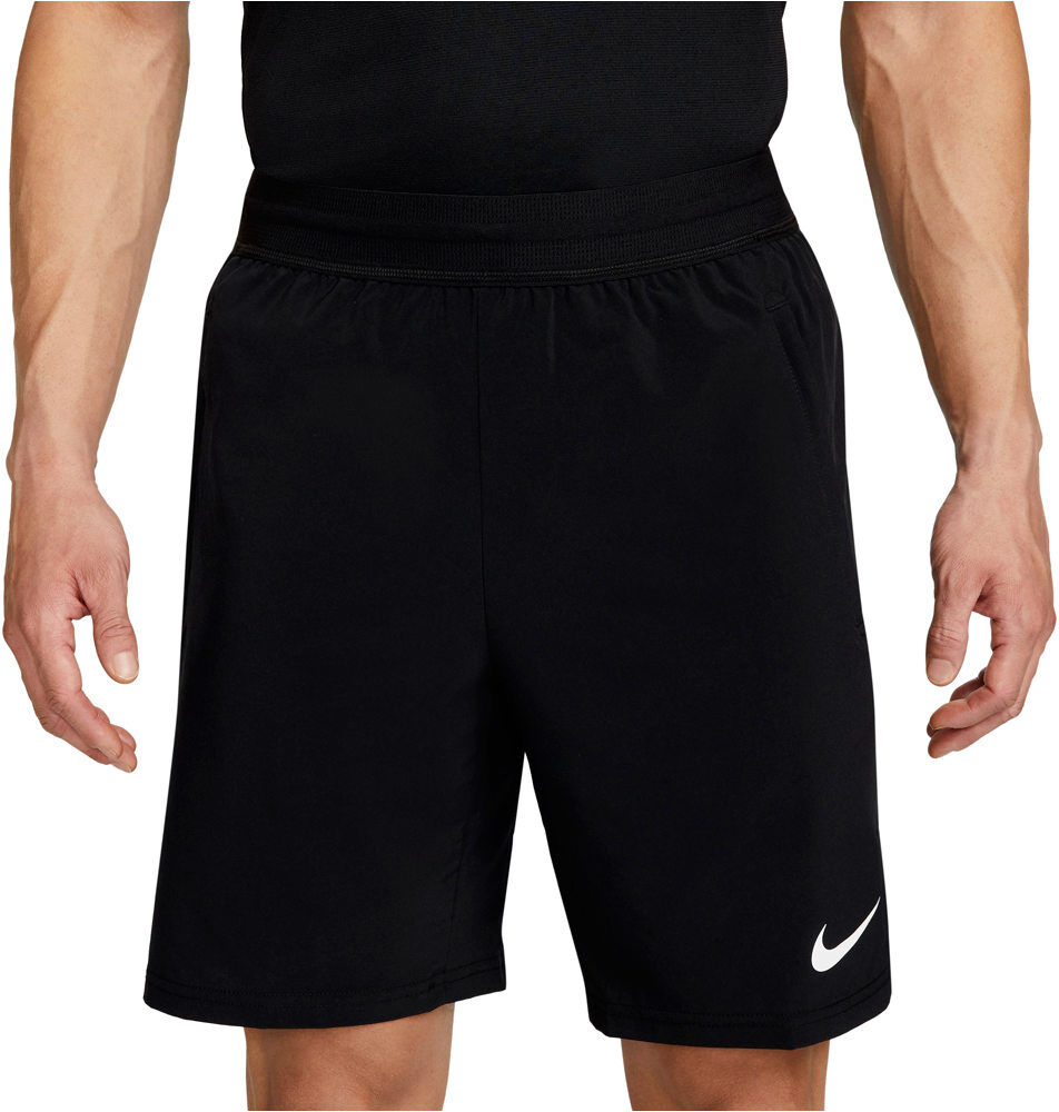 Nike df flex vent mx 8in short pantalón corto fitness hombre Negro (XL)