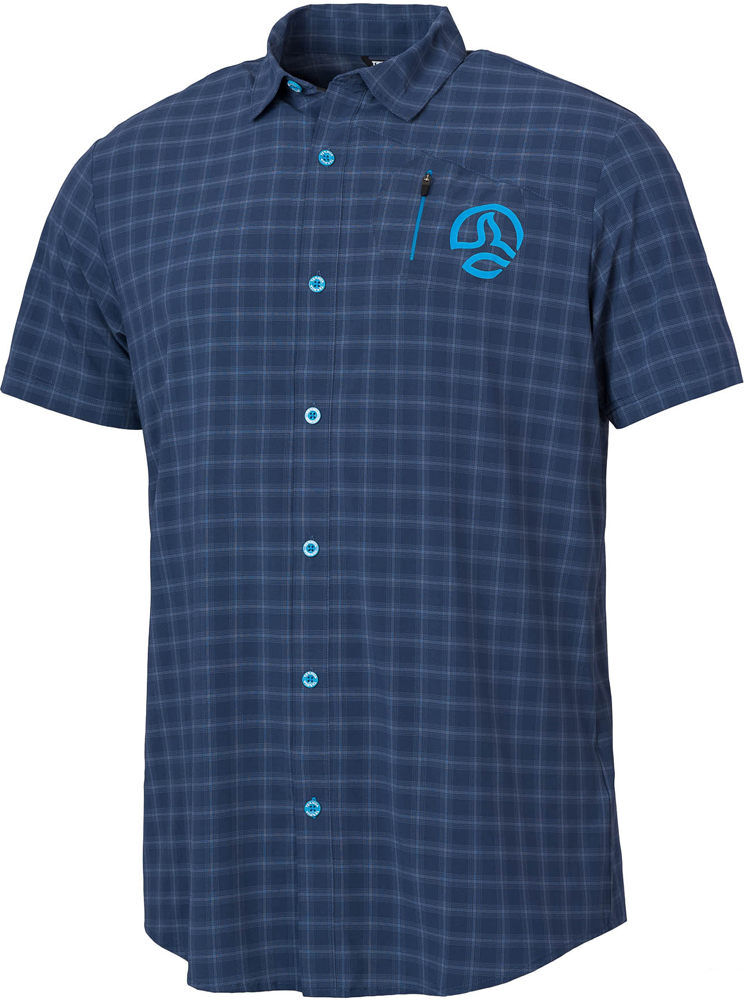 Ternua athym st camisa montaña manga corta hombre Azul (S)