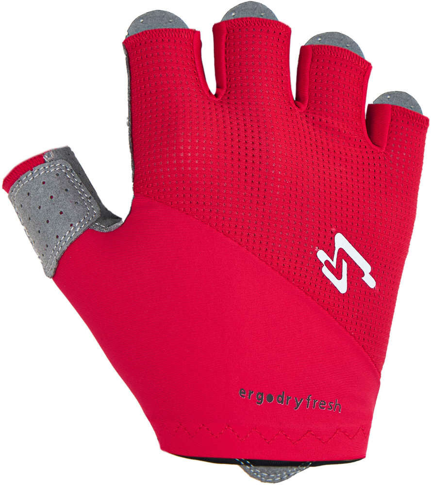 Spiuk anatomic rojo gris guantes cortos ciclismo Rojo (M)