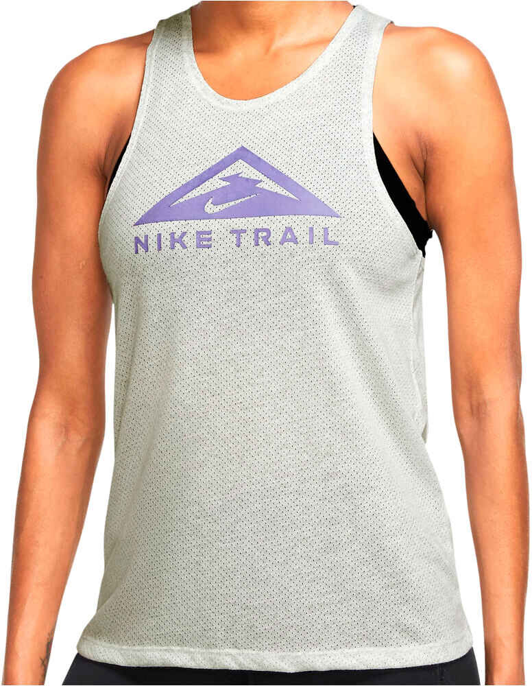 Nike dri-fit trail camiseta tirantes running Gris (XL)