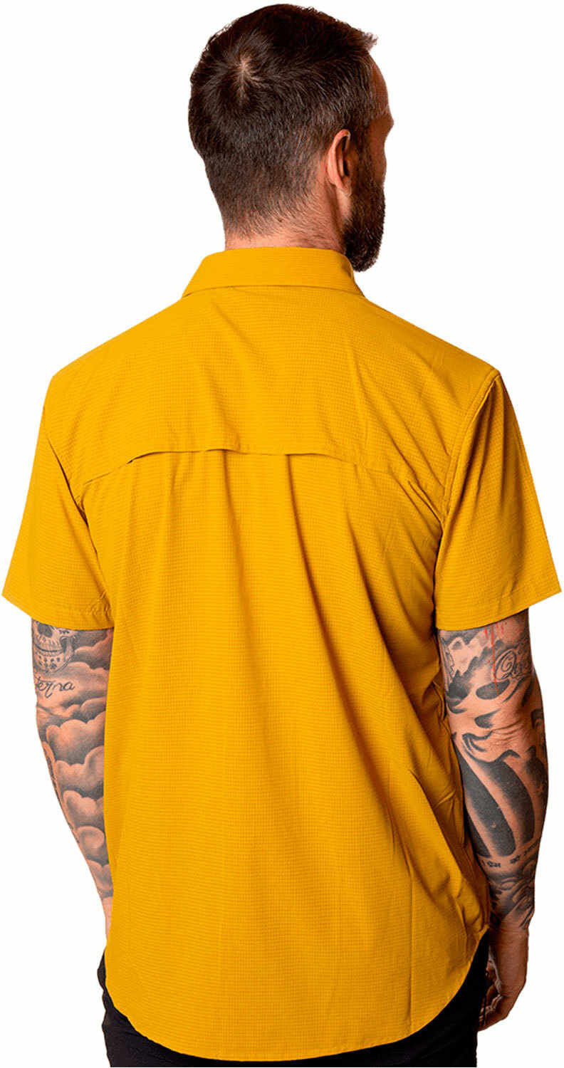 Trango esera camisa montaña manga corta hombre Amarillo (S)