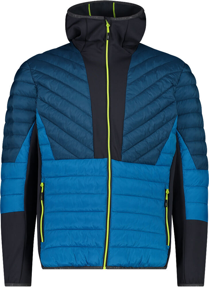 Cmp man hybrid jacket fix hood chaqueta outdoor hombre Azul (54)