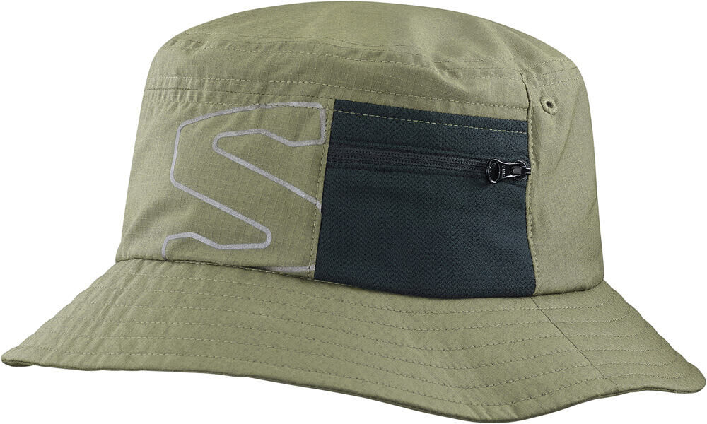 Salomon classic bucket gorros montaña Verde (UNICA)