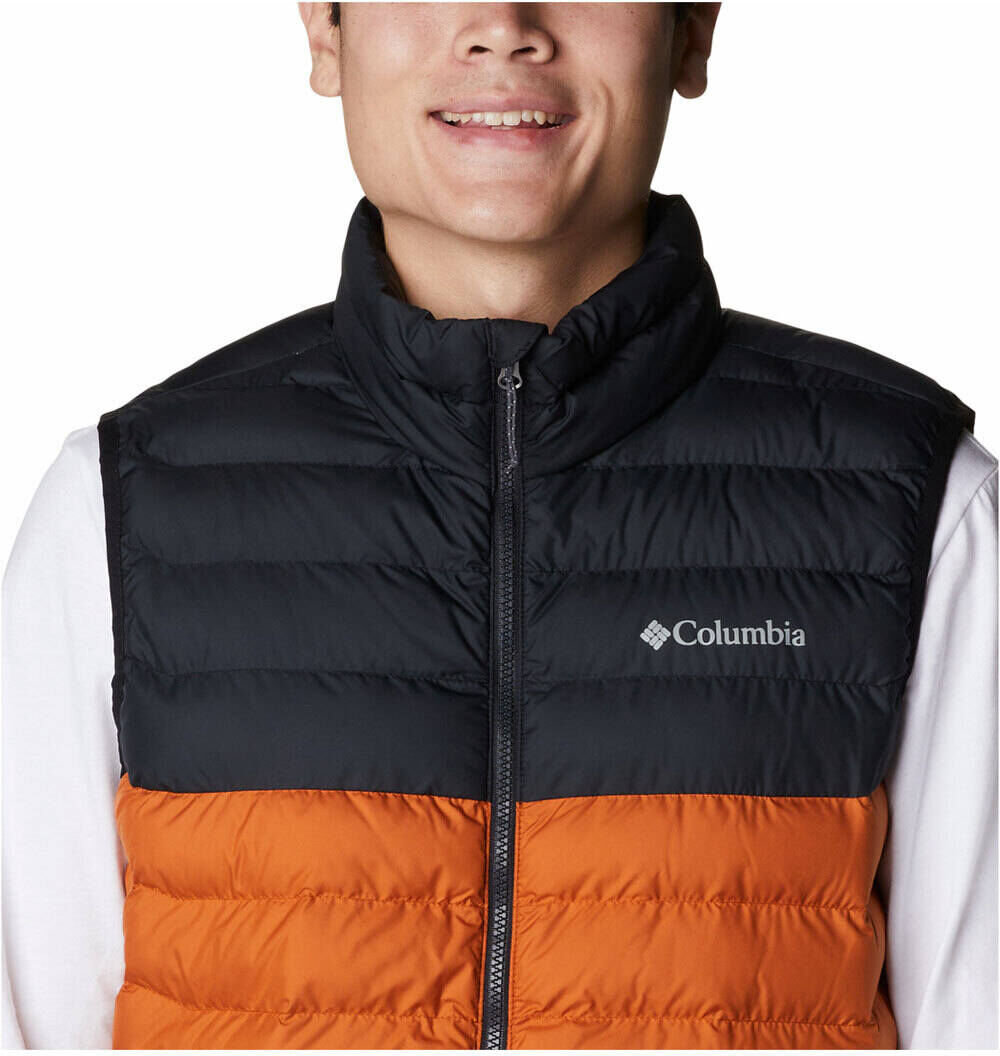 Columbia powder lite vest chaleco outdoor hombre Naranja (S)