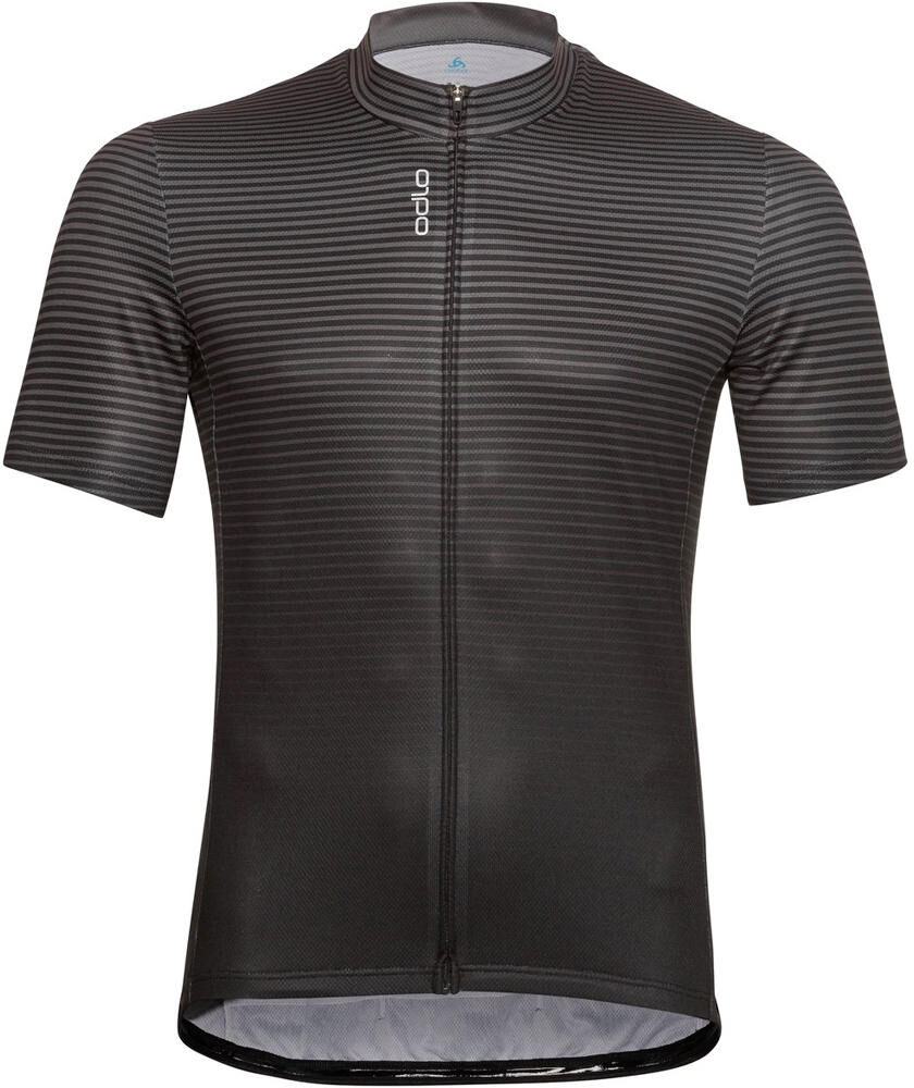 Odlo t-shirt s/u collar s/s full zip essentia maillot manga corta hombre  (S)