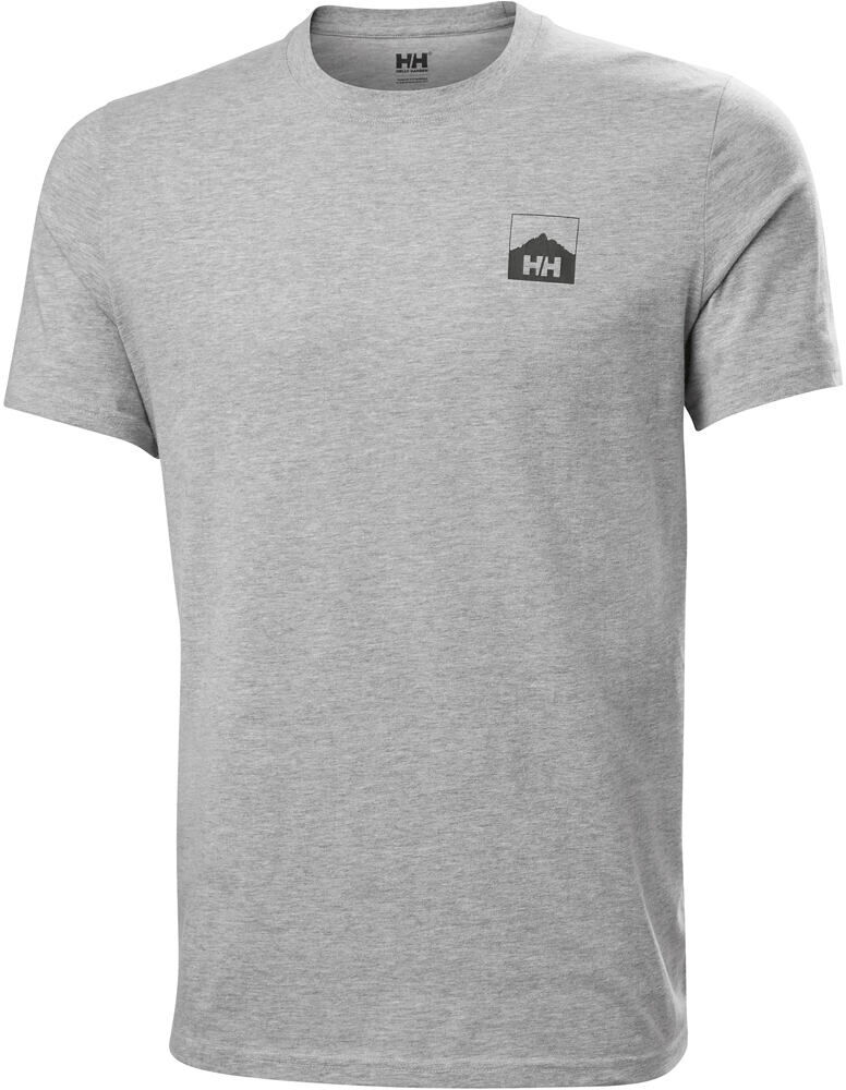 Helly Hansen nord graphic camiseta montaña manga corta hombre Gris (XL)