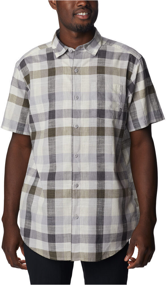 Columbia under exposure camisa montaña manga corta hombre Gris (S)