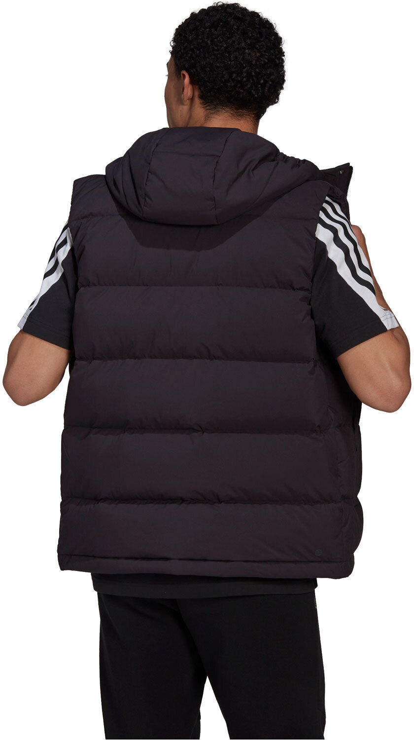 Adidas helionic down con capucha chaleco outdoor hombre Negro (XS)