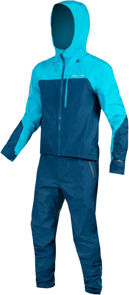 Endura singletrack chaqueta impermeable ciclismo hombre Azul (XL)