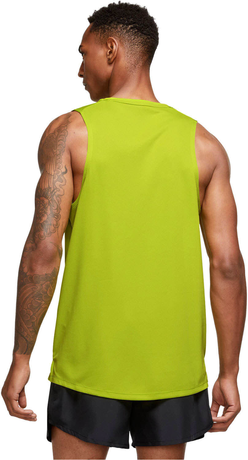 Nike dri-fit miler camiseta entrenamiento tirantes hombre Verde (XL)