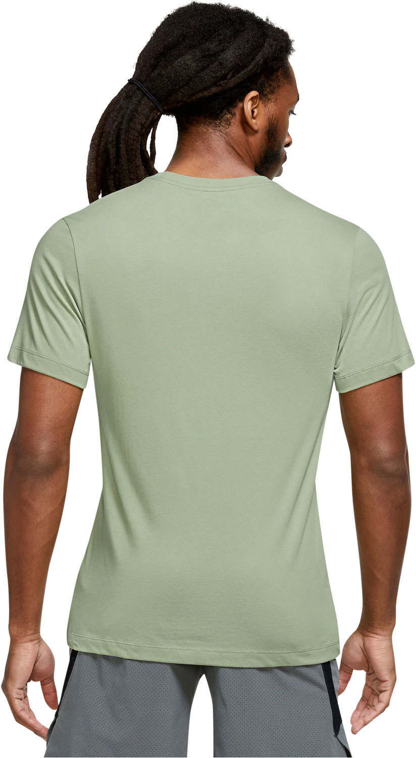 Nike dri-fit swoosh training camiseta fitness hombre Verde (S)