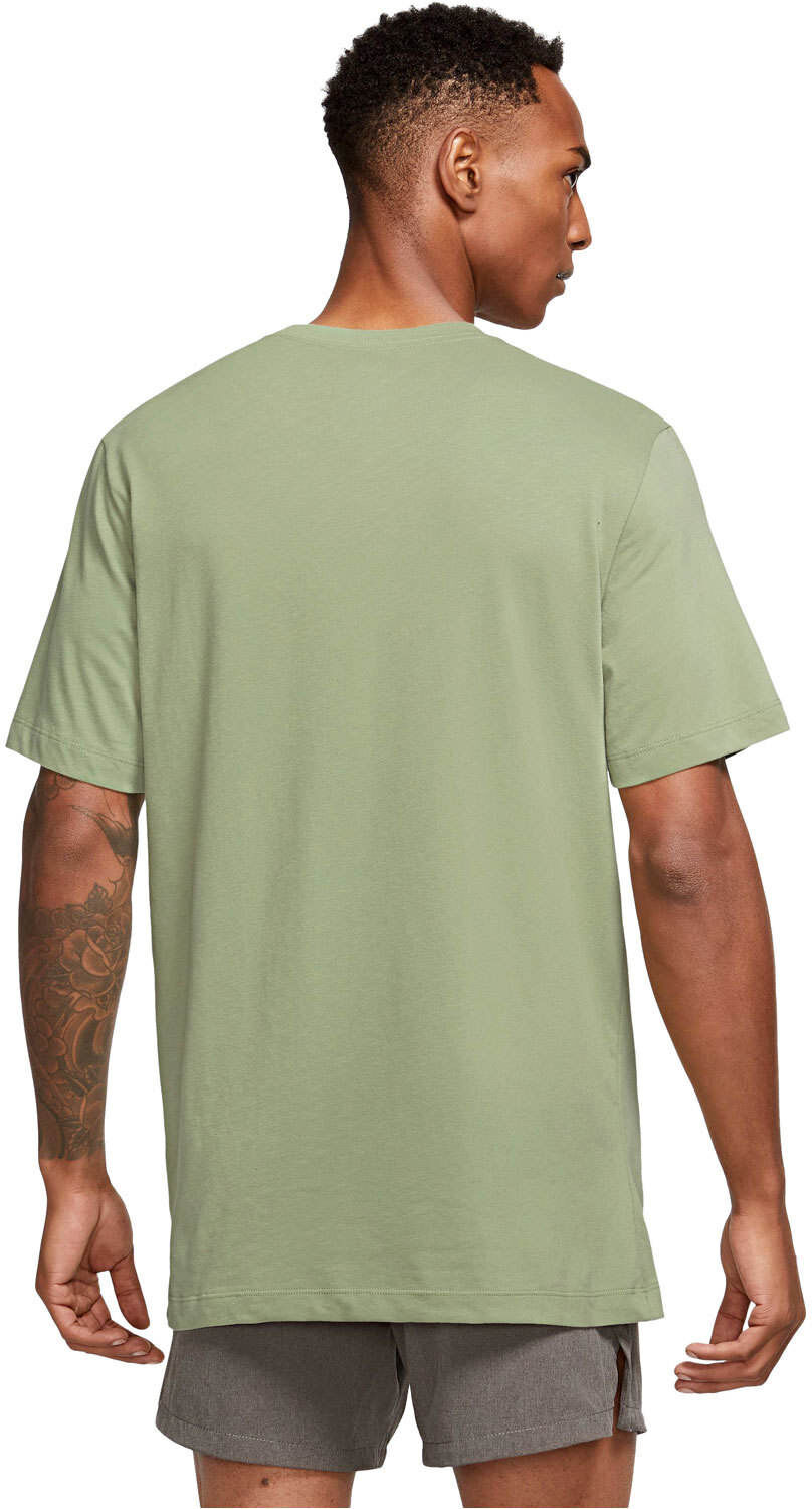 Nike dri-fit slub camiseta fitness hombre Verde (M)