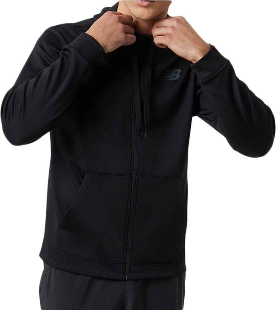 New Balance tenacity performance fleece full zip sudaderas deportivas hombre Negro (S)