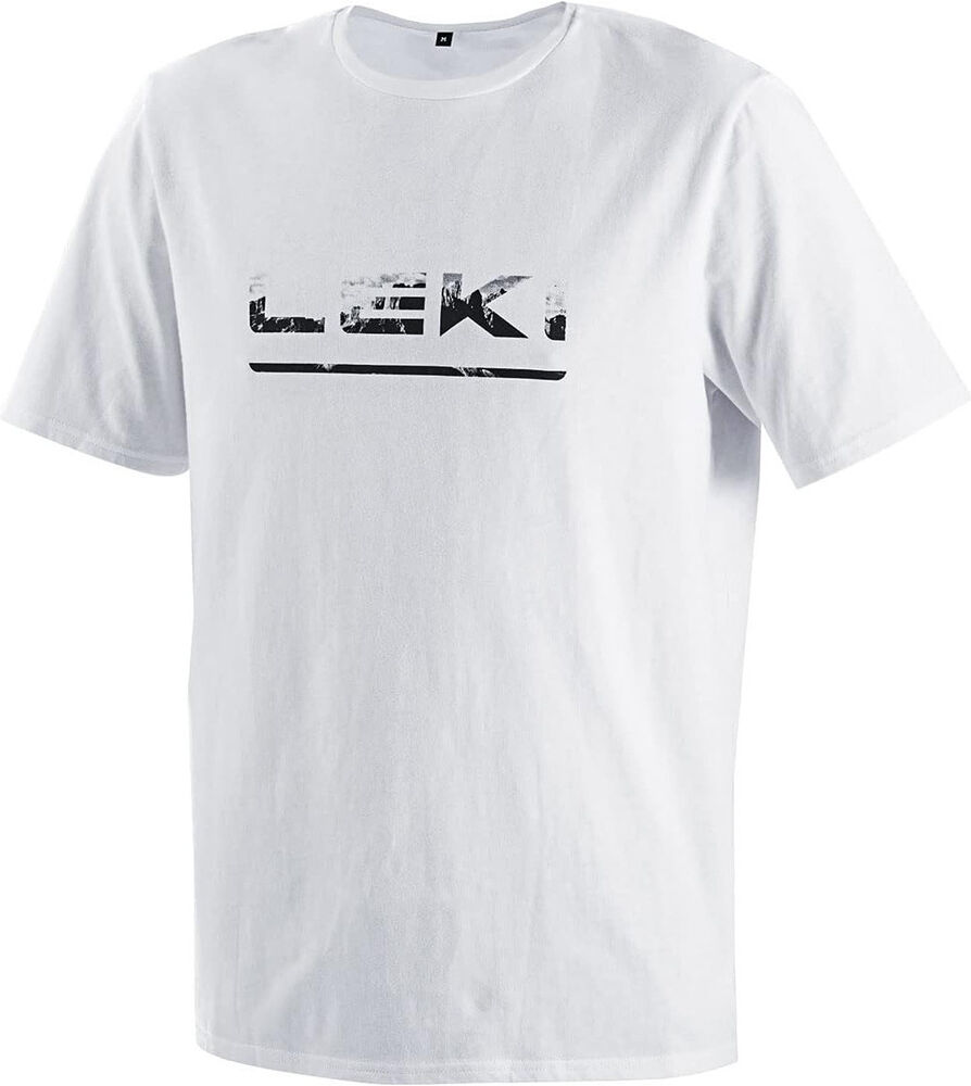 Leki logo camiseta montaña manga corta hombre Blanco (S)